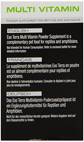 Exo Terra Multi Vitamin Powder Supplement for Reptiles and Amphibians, 1.1 Oz., PT 1860