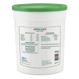 Farnam Apple Elite Horse Electrolyte Powder, Replaces minerals lost in sweat during exercise, extreme weather & stressful conditions, 5 lb., 40 day supply