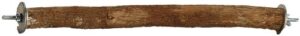 polly's full length hardwood bird perch, 12-inch