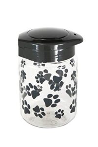 lixit food and treat storage jars for dogs, cats, small animals and birds. (64oz, grey)