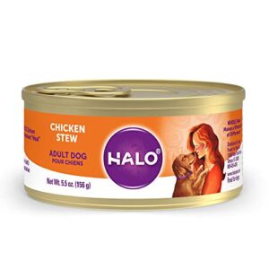 halo adult dog chicken stew 5.5 oz. can (pack of 12)