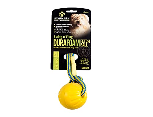 Starmark Swing 'n Fling DuraFoam Ball Dog Toy Medium