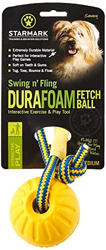 Starmark Swing 'n Fling DuraFoam Ball Dog Toy Medium