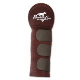 professional's choice equine tail wrap (universal size, chocolate brown)