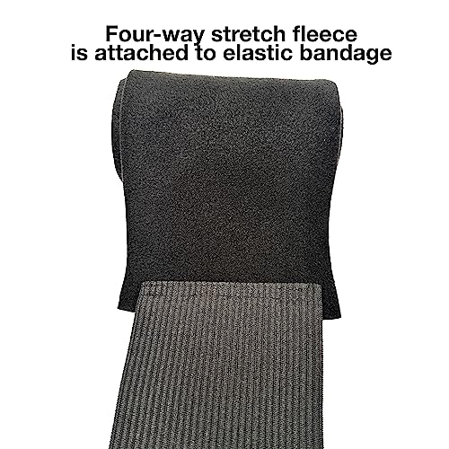 Professionals Choice Equine Combo Bandage Wraps Value Pack, Set of 4 (Universal Size, Black)