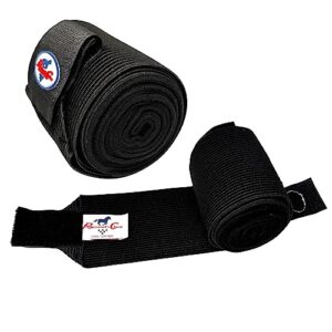 Professionals Choice Equine Combo Bandage Wraps Value Pack, Set of 4 (Universal Size, Black)