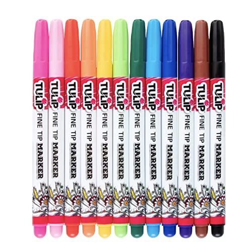 Tulip Fashion Markers 26662 Mkr 12Pk Fine Writers, As Detailed