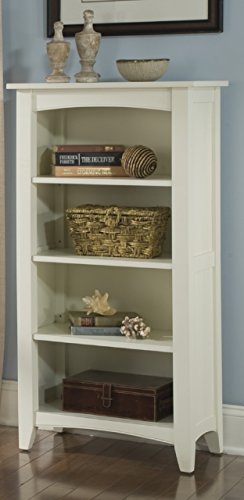 Alaterre Shaker Cottage Bookcase, Four Shelf, Ivory