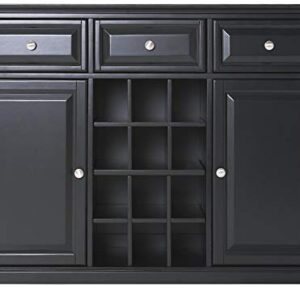 Crosley Furniture Alexandria Wine Buffet/Sideboard - Black