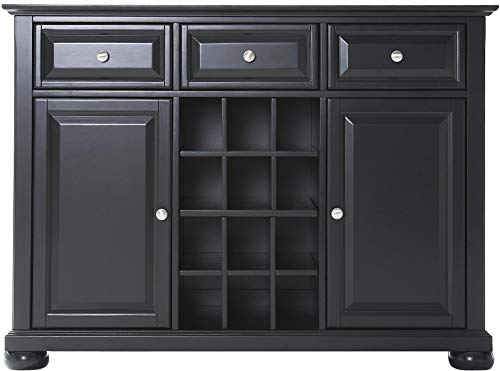 Crosley Furniture Alexandria Wine Buffet/Sideboard - Black