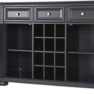 Crosley Furniture Alexandria Wine Buffet/Sideboard - Black