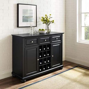 Crosley Furniture Alexandria Wine Buffet/Sideboard - Black