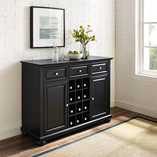 Crosley Furniture Alexandria Wine Buffet/Sideboard - Black