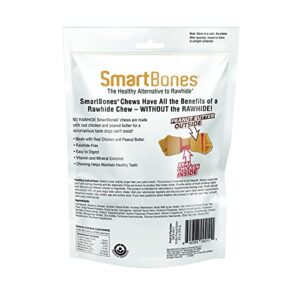 SmartBones Rawhide-Free Peanut Butter Mini Bones 16 Count (Pack of 1)