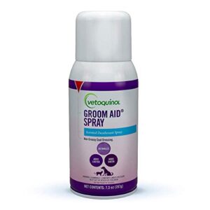 vetoquinol groom-aid detangler & deodorizer spray for dogs & cats, 7oz