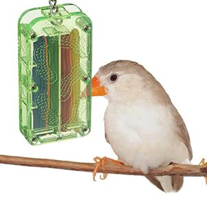 Sweet Feet and Beak Platinum Tweeter Weave Bird Toys - Perfect Cage Toy for Playing & Preening - Colorful, Safe, Cotton Rope - Birds Cage Playground Accessories & Supplies - Parrot Toys (Large) (Small)