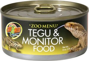 zoo menu tegu and monitor canned food