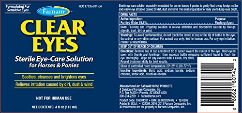 Clear Eyes for Horses, 4fl oz