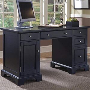 Bedford Black Pedestal Desk by Home Styles