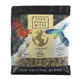 Oven Fresh Bites Freshly Baked Pet Bird Food, For Amazons, Cockatoos and Macaws, 42-Ounce Resealable Package