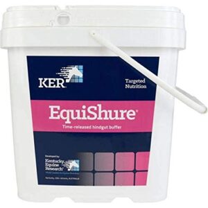 kentucky equine research equishure: time-release hindgut buffer for horses, 7.2 kg (120 servings)