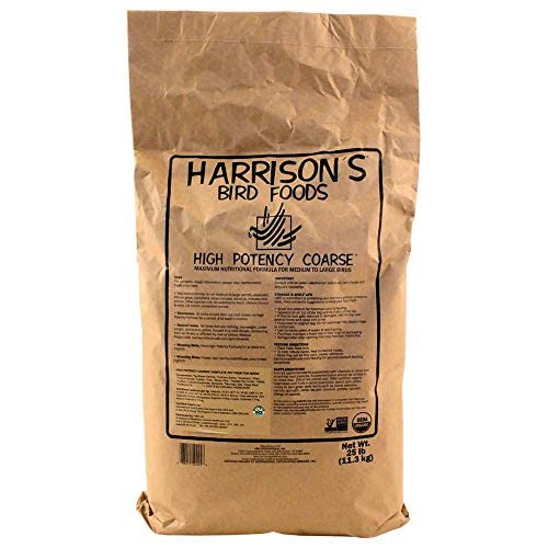 Harrison's Bird Foods High Potency Coarse 25lb Certified Organic Formula