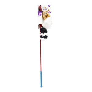 Outward Hound Tail Teaser Durable Dog Wand with Soft Plush Toys