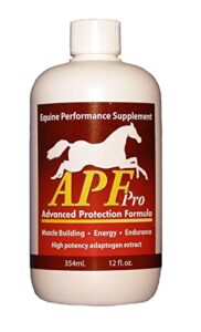 apf pro equine | natural university-level researched horse supplement | gastric health, resistance to stress, immune support, muscle health, endurance