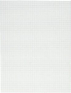 school smart graph papers - 8-1/2 x 11 , 1/4 rule, two sides - pack of 500, white