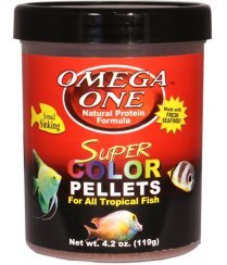 omega one super color sinking pellets, 2mm pellets, 4.2 oz