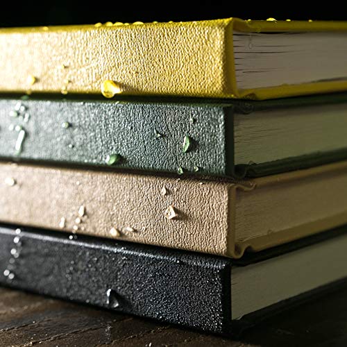 Rite in the Rain Weatherproof Hard Cover Notebook, 4 3/4" x 7 1/2", Yellow Cover, Field Pattern (No. 350F), 7.5 x 4.75 x 0.625