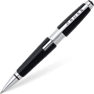 cross edge gel pen, retractable, medium 0.7 mm, black ink, black barrel