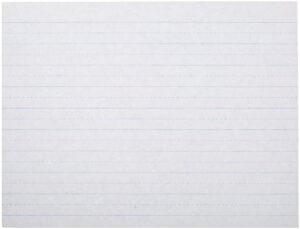 school smart 085439 alternate ruled paper without margin, 10.5" length, 8" width, white (ream of 500)