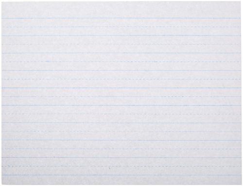 School Smart 085439 Alternate Ruled Paper without Margin, 10.5" Length, 8" Width, White (Ream of 500)