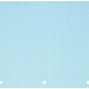 School Smart - 87154 3-Hole Punched Filler Paper, 8-1/2 x 11 Inches, Blue, 100 Sheets