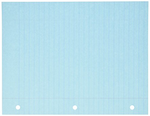 School Smart - 87154 3-Hole Punched Filler Paper, 8-1/2 x 11 Inches, Blue, 100 Sheets