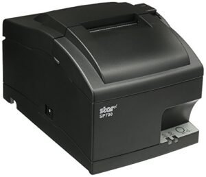 star micronics 37999160 model sp712ml impact friction printer, tear bar, power supply included, gray