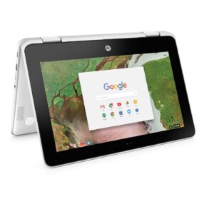 2019 hp chromebook x360 convertible 11.6” hd touchscreen 2-in-1 tablet laptop computer, intel celeron n3350 up to 2.4ghz, 4gb ddr4 ram, 32gb emmc, 802.11ac wifi, bluetooth 4.2, usb 3.1, chrome os