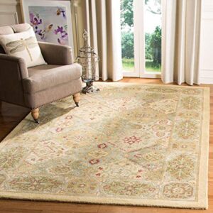 SAFAVIEH Heritage Collection Accent Rug - 4' x 6', Multi & Red, Handmade Traditional Oriental Wool, Ideal for High Traffic Areas in Entryway, Living Room, Bedroom (HG512B)