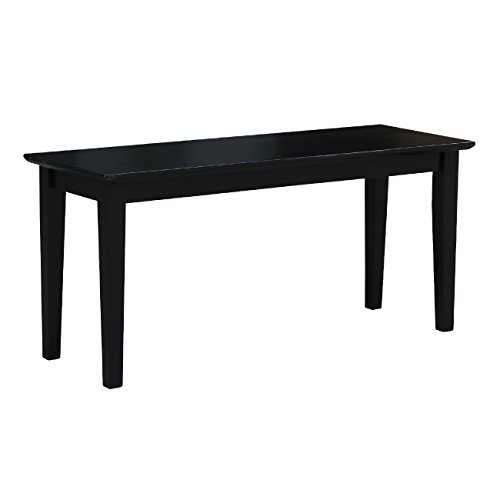 International Concepts Shaker Styled Bench RTA, Black