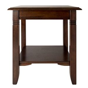 Winsome Wood Nolan Occasional Table, Cappuccino 20.00 x 20.00 x 21.97 Inches