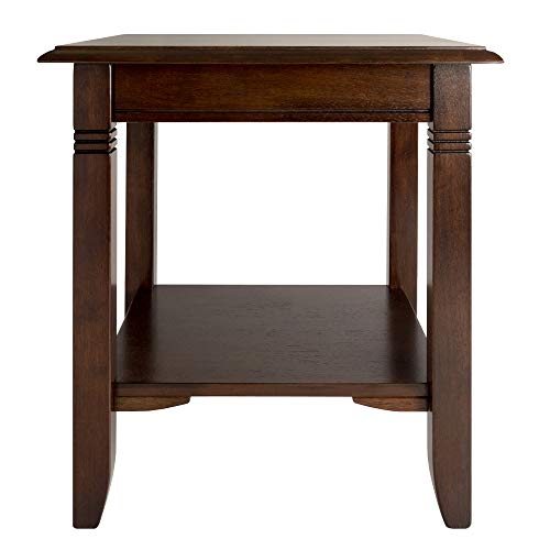 Winsome Wood Nolan Occasional Table, Cappuccino 20.00 x 20.00 x 21.97 Inches