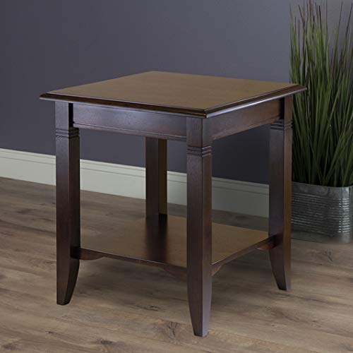 Winsome Wood Nolan Occasional Table, Cappuccino 20.00 x 20.00 x 21.97 Inches