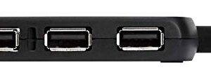 Targus 4-Port USB 2.0 Hub with Sleek and Travel Friendly, Black (ACH114US)