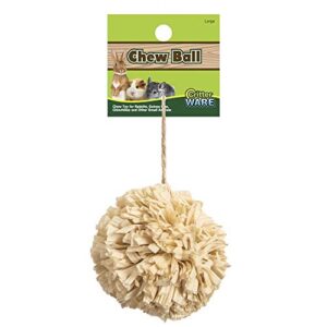 Ware Manufacturing Natural Corn Leaf Ball Toy for Small Pets, Large