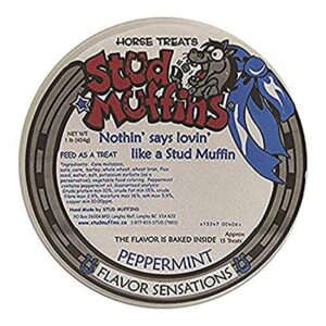 stud muffins 1pep/113r peppermint horse treat, 20 oz