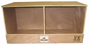 rugged ranch products duplex nesting box for chicken, 12 by 12 by 12-inch