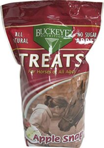 buckeye nutrition treats for horses, apple snaps, 4 pounds