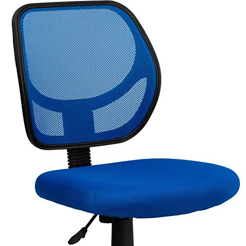 Flash Furniture Neri Low Back Blue Mesh Swivel Task Office Chair