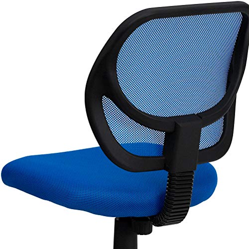 Flash Furniture Neri Low Back Blue Mesh Swivel Task Office Chair